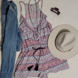 American Eagle Paisley Romper